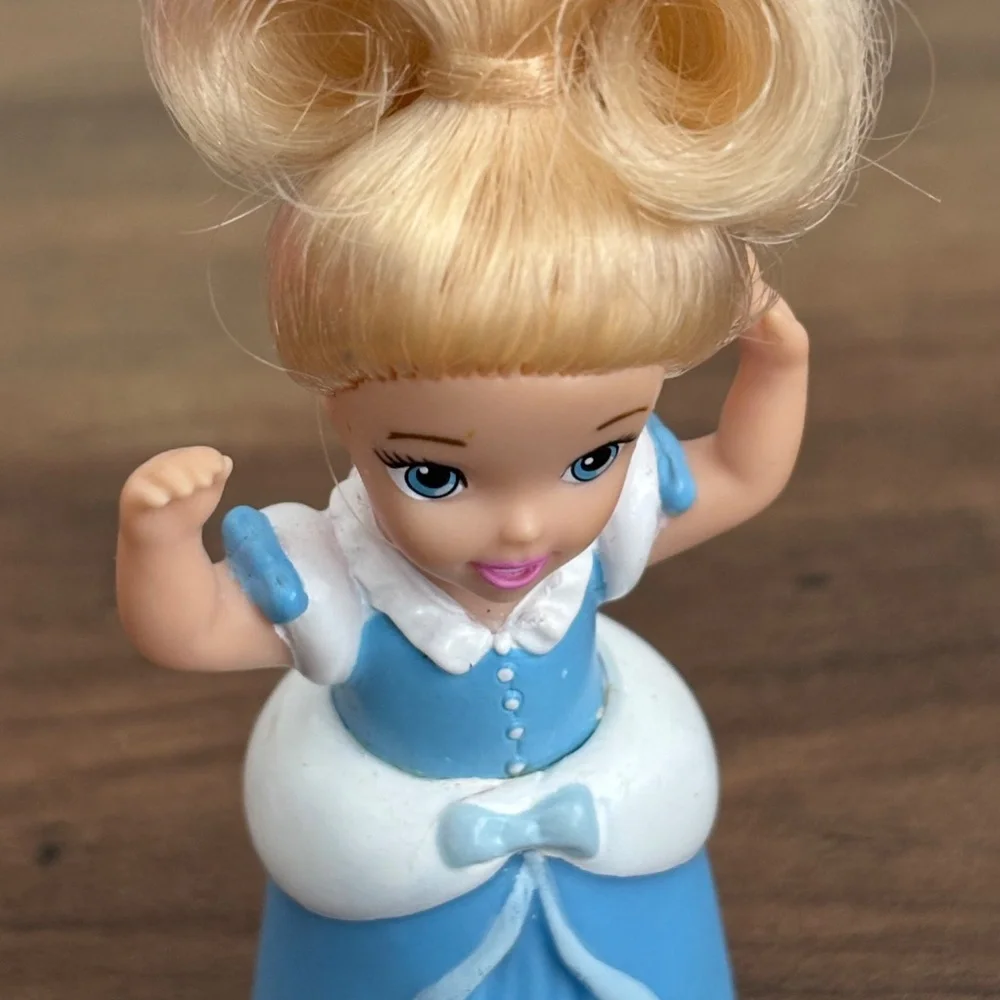 Disney My First Princess CINDERELLA Doll 2002 Mattel 4” Toy Figure Cake Topper